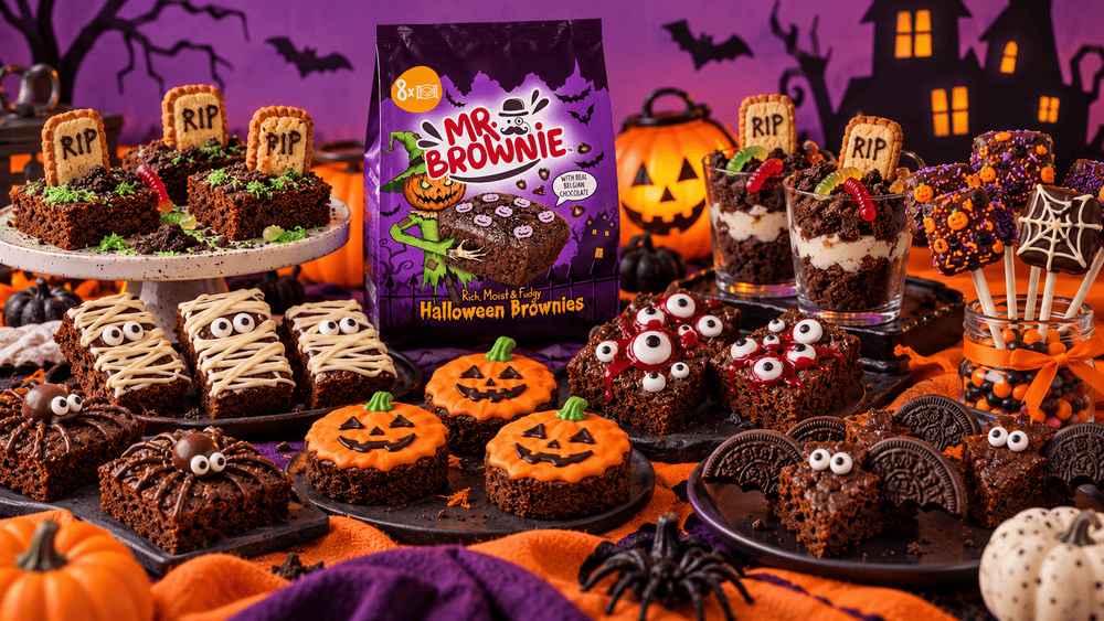 Brownies de Halloween con Mr. Brownie